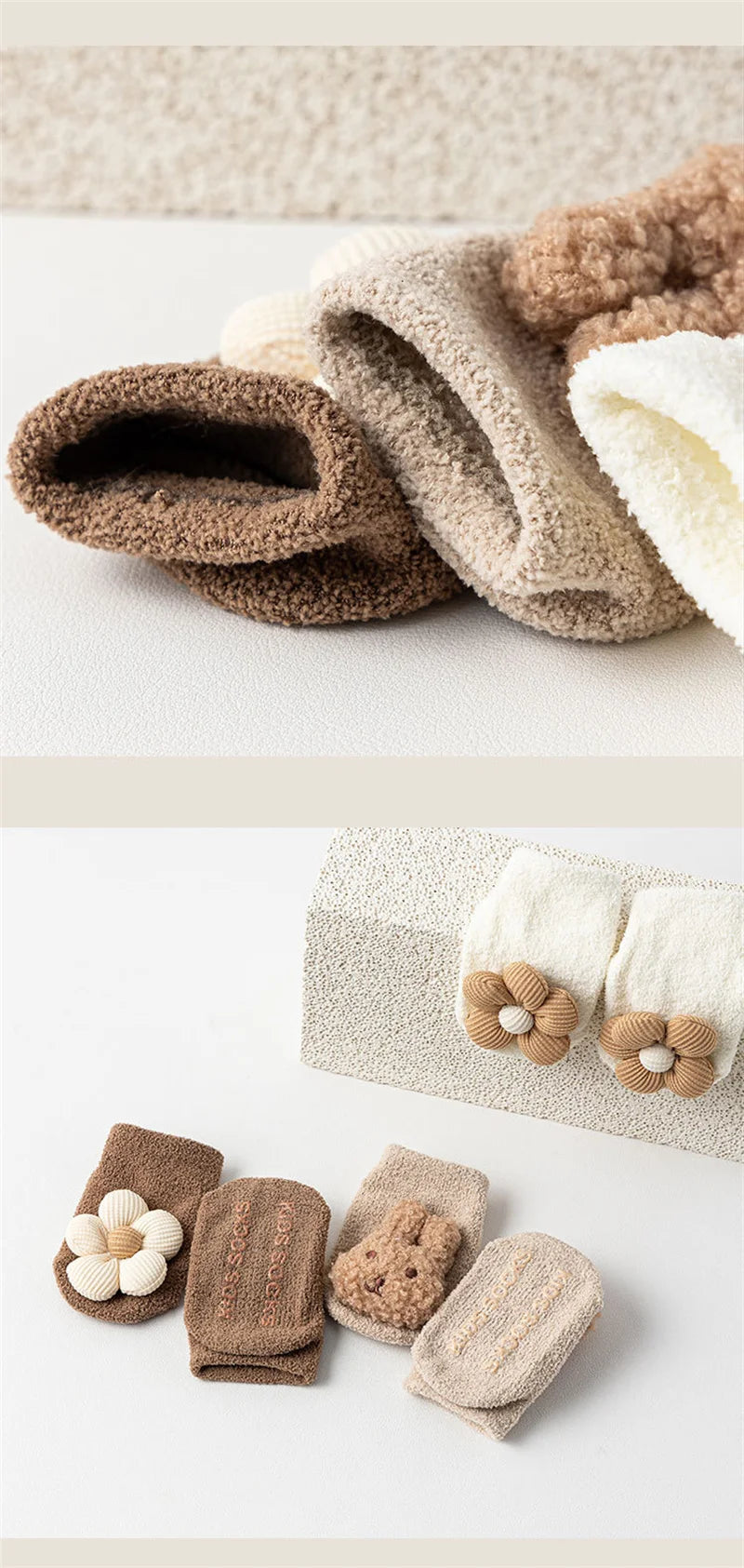 Cute Animal Baby Floor Socks – Warm & Non-Slip