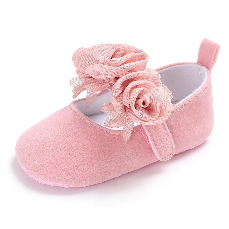 White Lace Princess Baby Shoes – Soft Sole First Walkers
