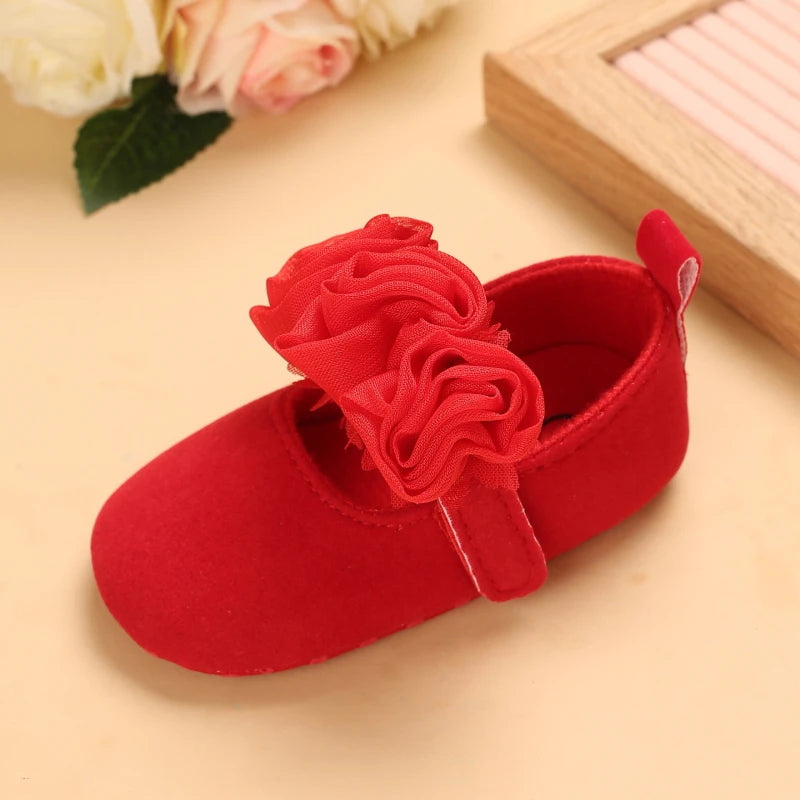 White Lace Princess Baby Shoes – Soft Sole First Walkers