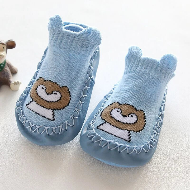 Baby Non-Slip Indoor Socks Slippers with Rubber Soles