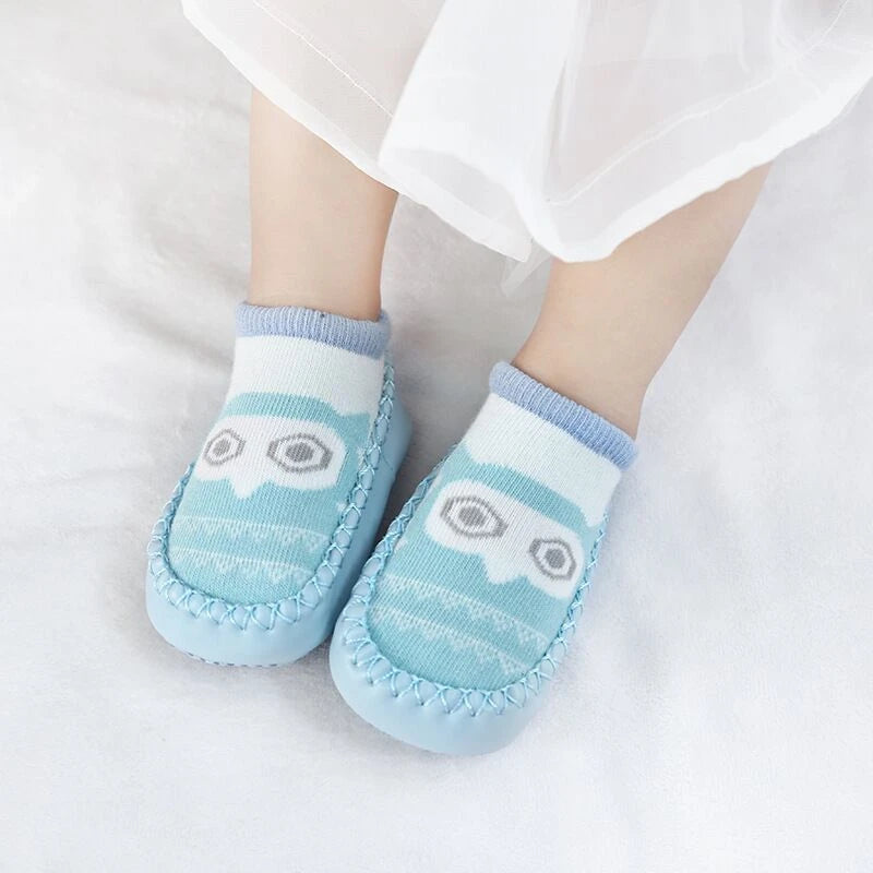 Baby Non-Slip Indoor Socks Slippers with Rubber Soles