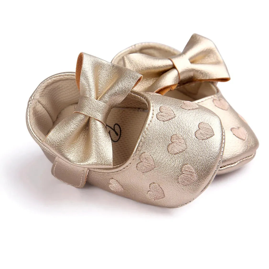 Meckior Baby Girl Dress Shoes – Bow-Knot Soft Sole Walkers