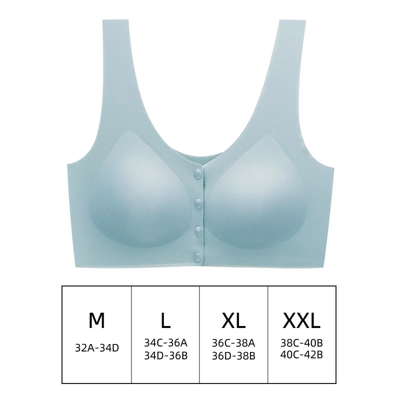 Maternity Nursing Bra for Pregnancy – Front Open, Removable Pads, Breathable 3D Seamless Design