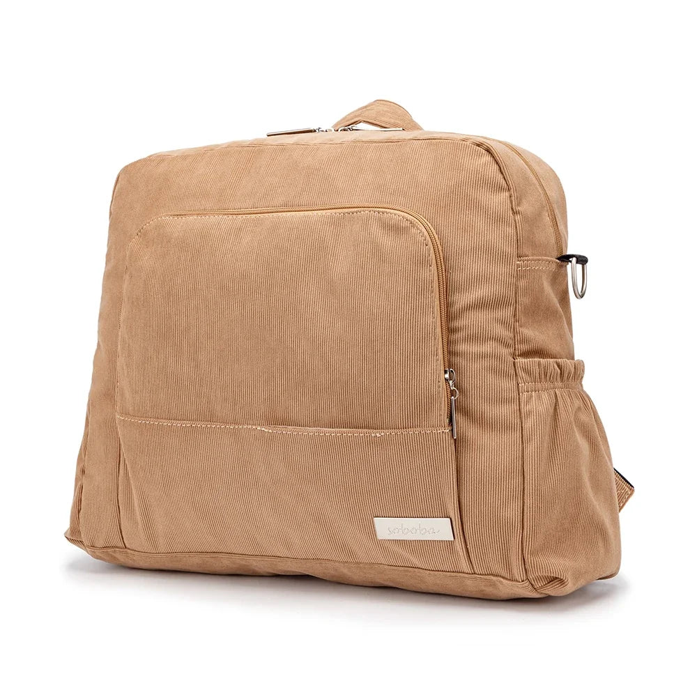 Soboba Corduroy Diaper Backpack – Large & Stylish for Moms