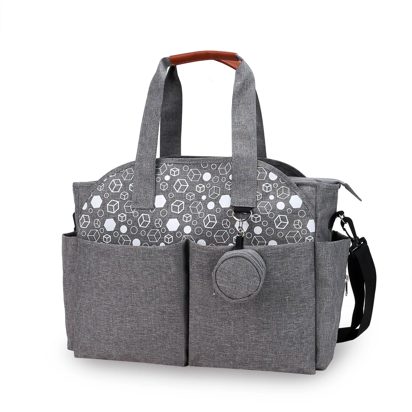Baby Changing Carrier Bag with  Shoulder Strap Portable Waterproof and Large Capacity