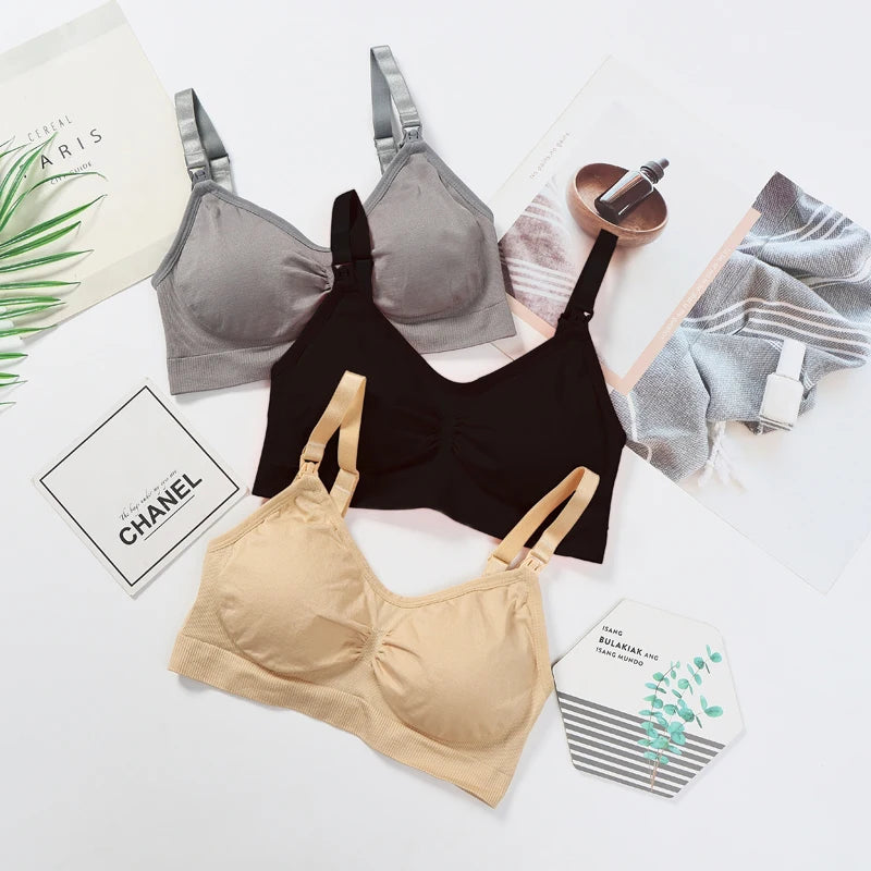 Adjustable Plus Size Nursing Bra – Seamless & Breathable