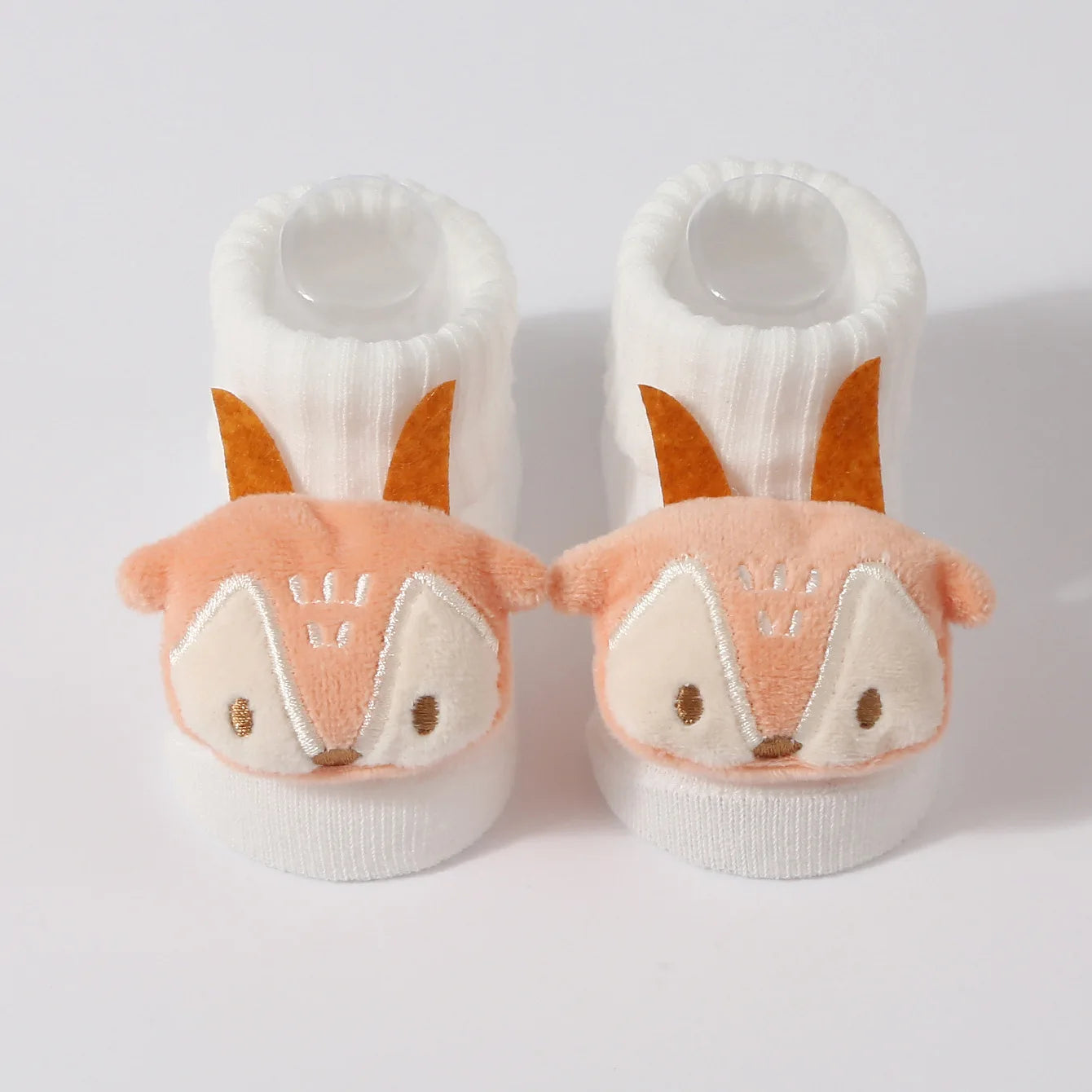 Kawaii 3D Animal Baby Socks – Soft Cotton (0–6 Months)