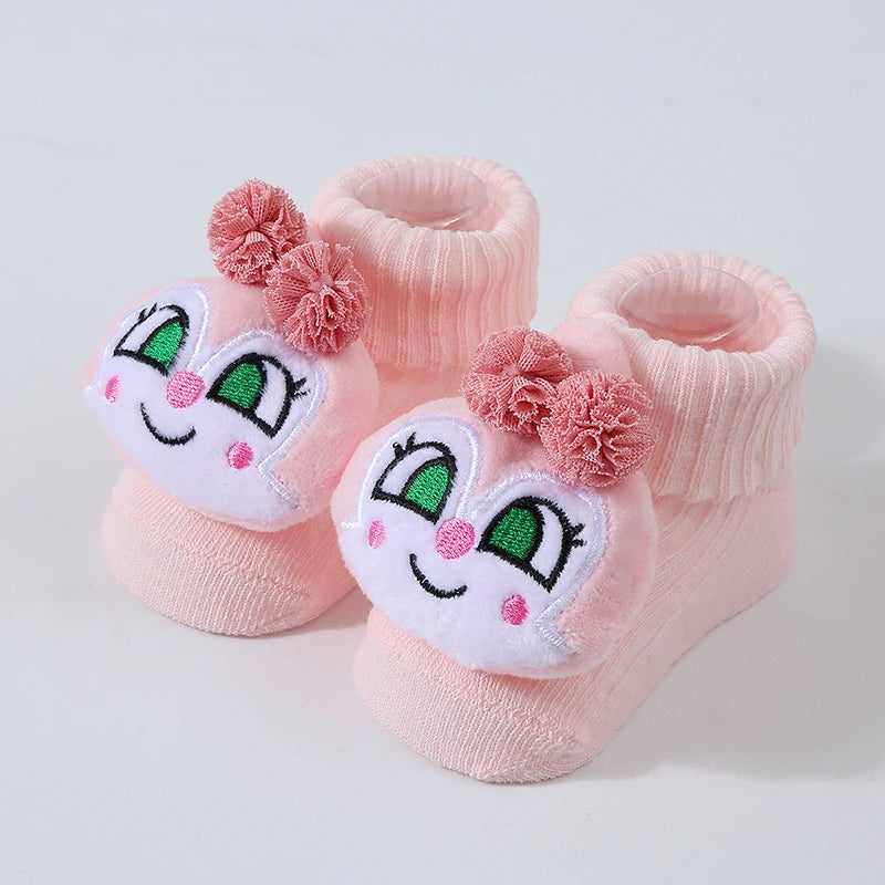 Cartoon Animal Cotton Baby Socks – Soft & Breathable Newborn Socks
