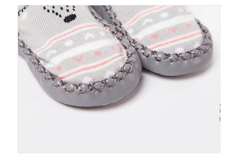 Baby Non-Slip Indoor Socks Slippers with Rubber Soles