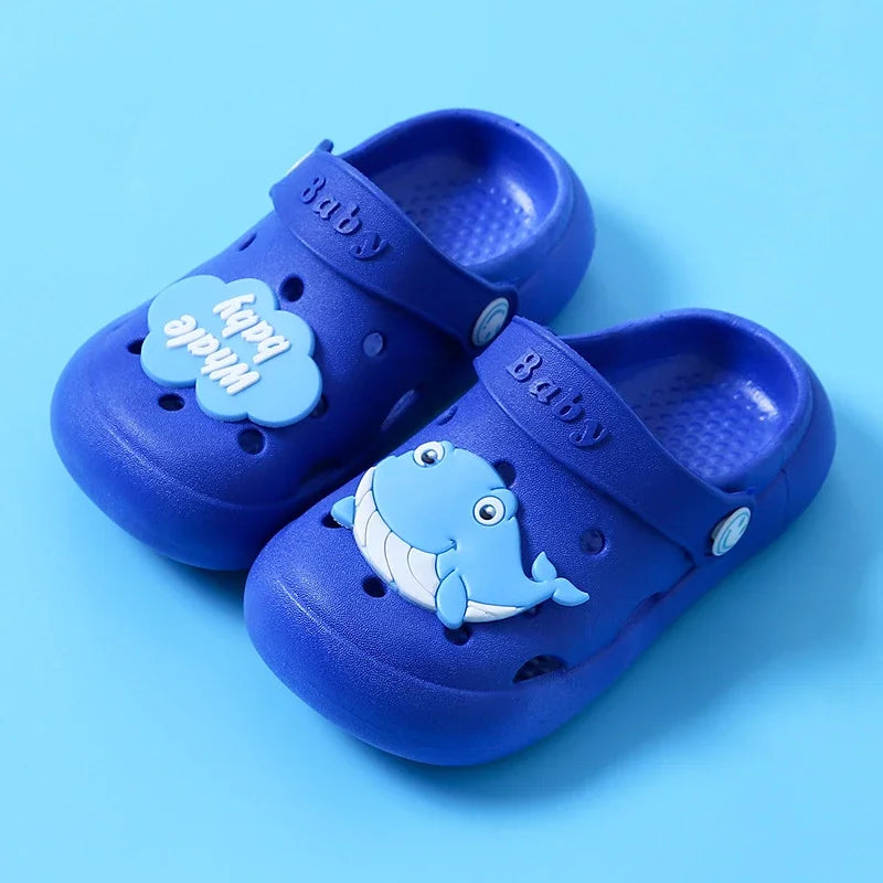 Children's Hole Shoes Slippers for Boys and Girls Breathable Non Slip Cute Lightweight, Soft Soled Sandals for External Wear