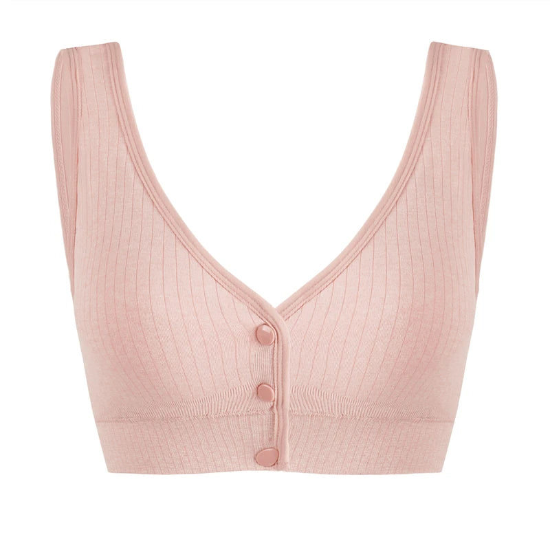 Seamless Maternity Nursing Bra – Soft 3D Support"