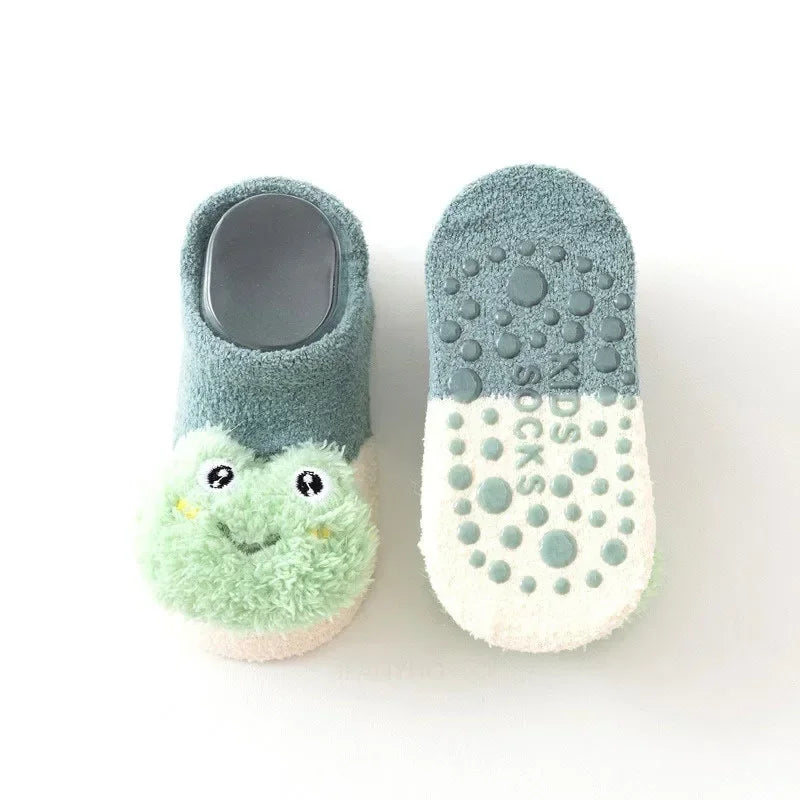 Cute Animal Baby Floor Socks – Warm & Non-Slip