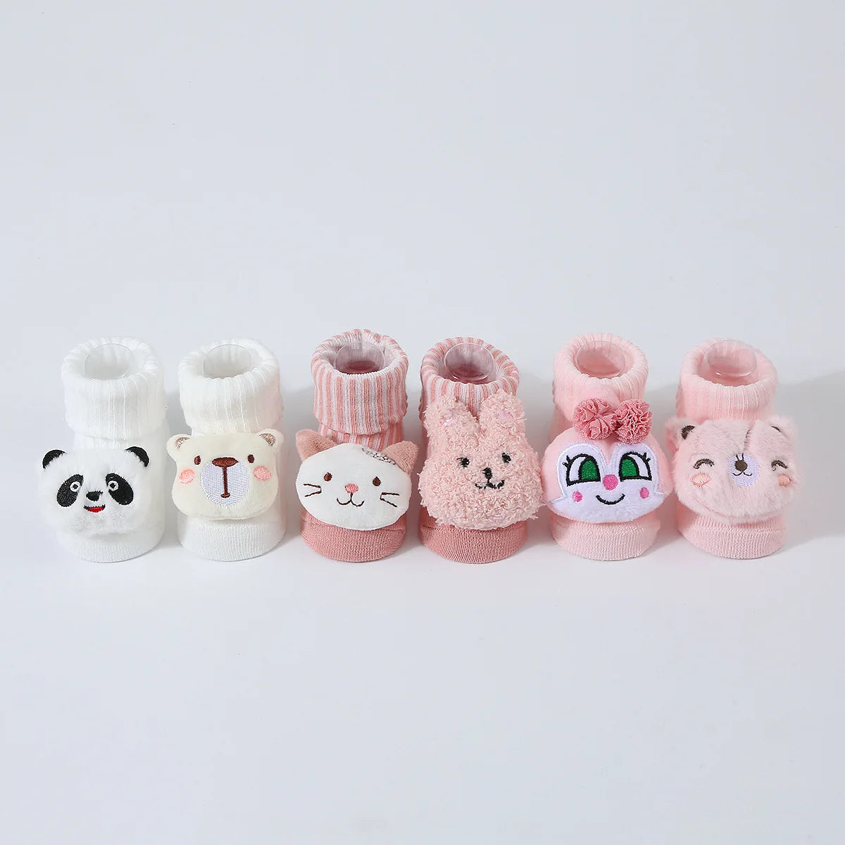 Cute Knitted Cartoon Baby Socks – Newborn Prewalker (Unisex)