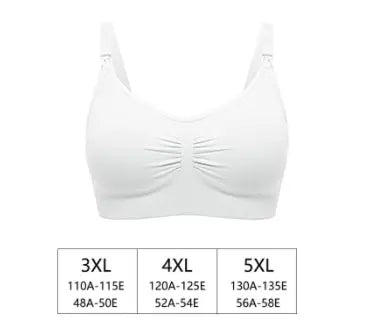 Adjustable Plus Size Nursing Bra – Seamless & Breathable