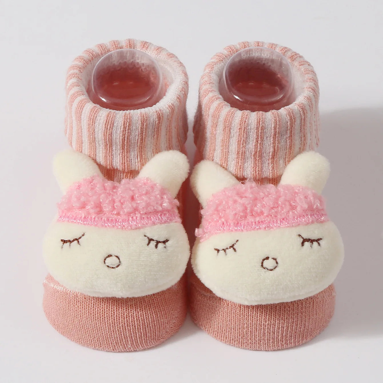 Kawaii 3D Animal Baby Socks – Soft Cotton (0–6 Months)