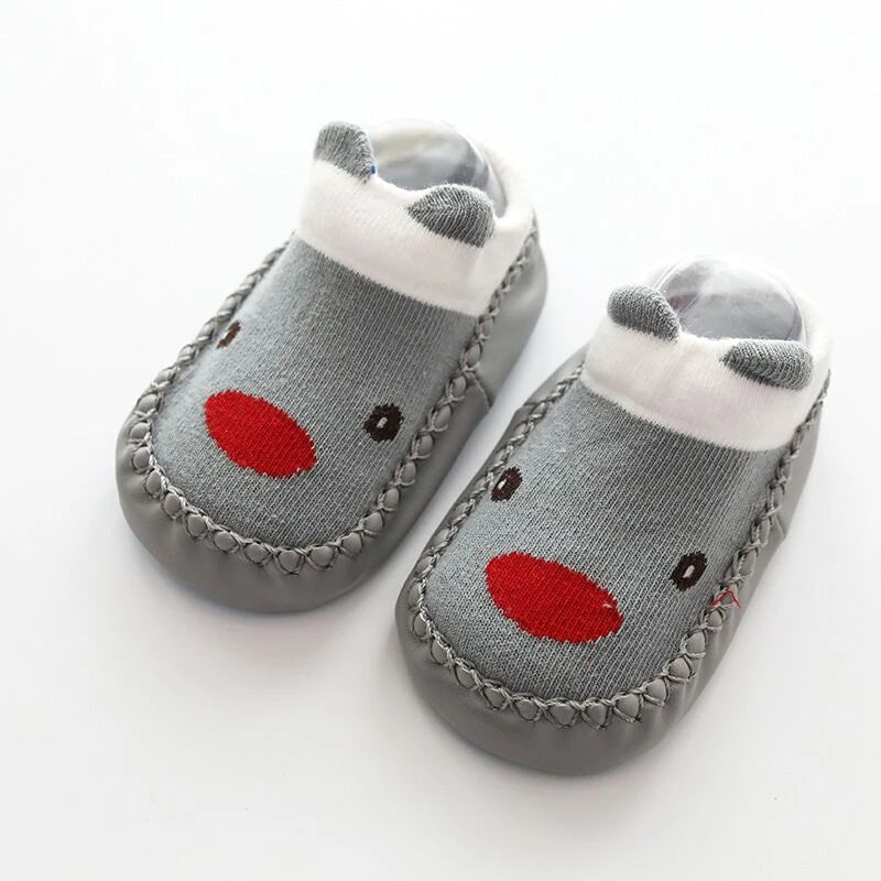 Baby Non-Slip Indoor Socks Slippers with Rubber Soles