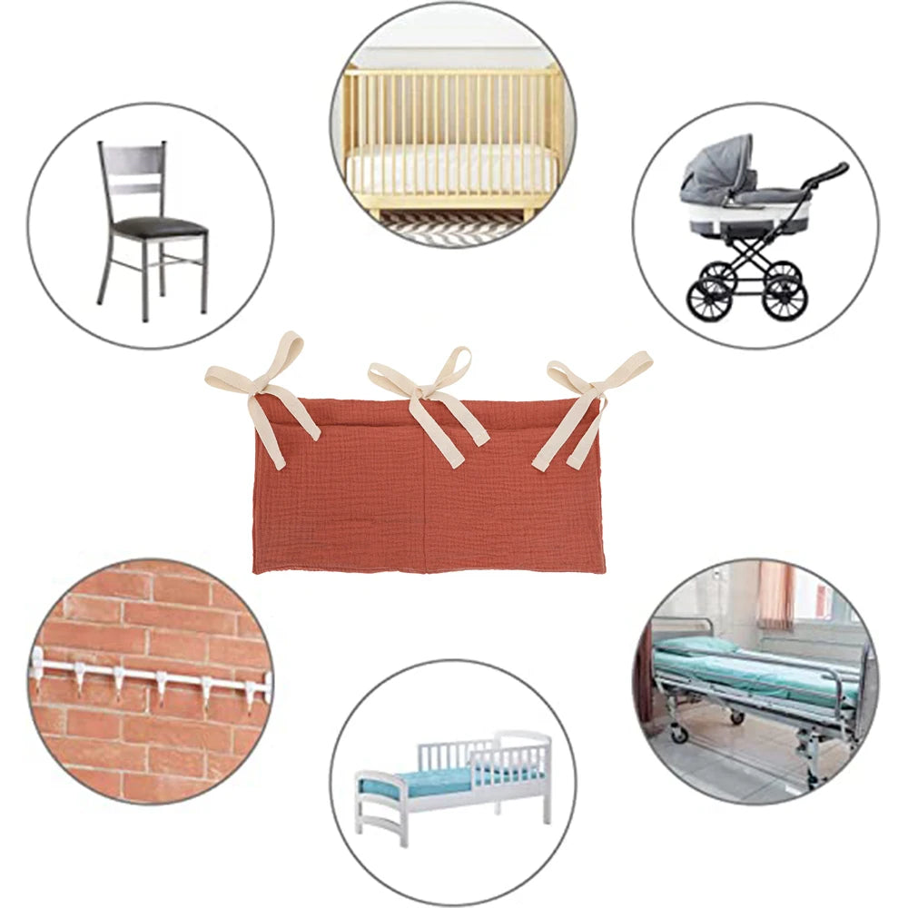 Baby Diaper Bag Multifunctional Crib Storage Bag