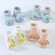 Cute Dinosaur Baby Socks – Soft Cotton Anti-Slip (0–12 Months)