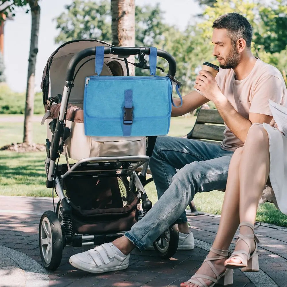 Portable Baby Changing Pad with Pockets