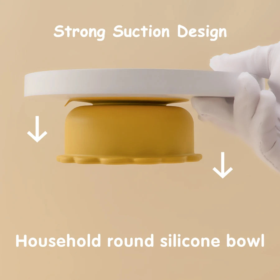 Baby Silicone Lion Bowl – Suction Baby Meal Tray