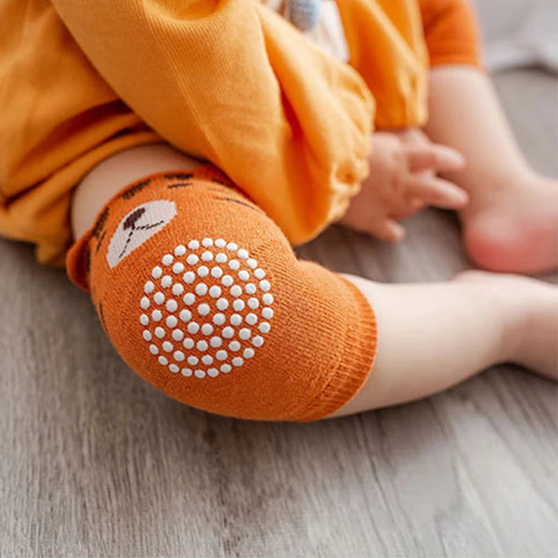 Cotton Baby Knee Pads – Anti-Slip Crawling Protection (0–3 Years)