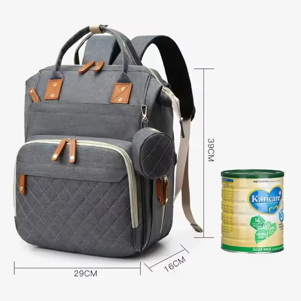 Baby diaper backpack toddler diaper backpack with diaper changing pad mom and dad travel large capacity backpack baby bag