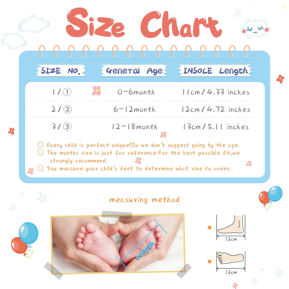 White Soft-Soled Infant Sneakers – Non-Slip Shoes (0–18M)