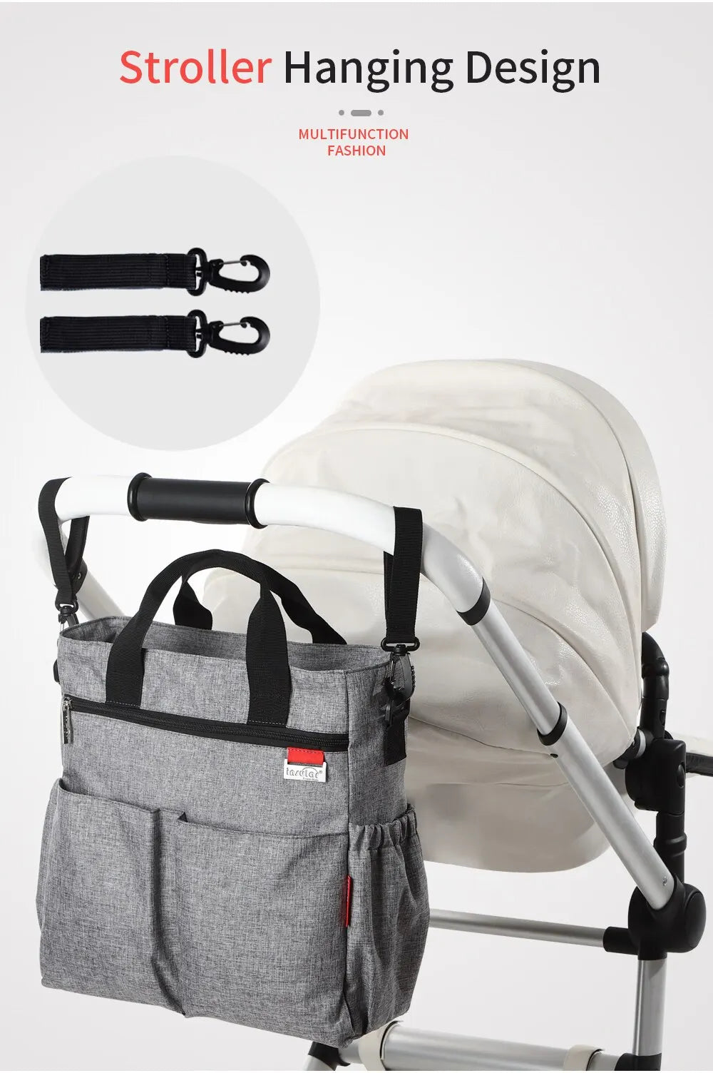 Fashion Baby Diaper Tote Bag Multifunctional Mommy Nappy Changing Bags Waterproof Mummy Stroller Bag
