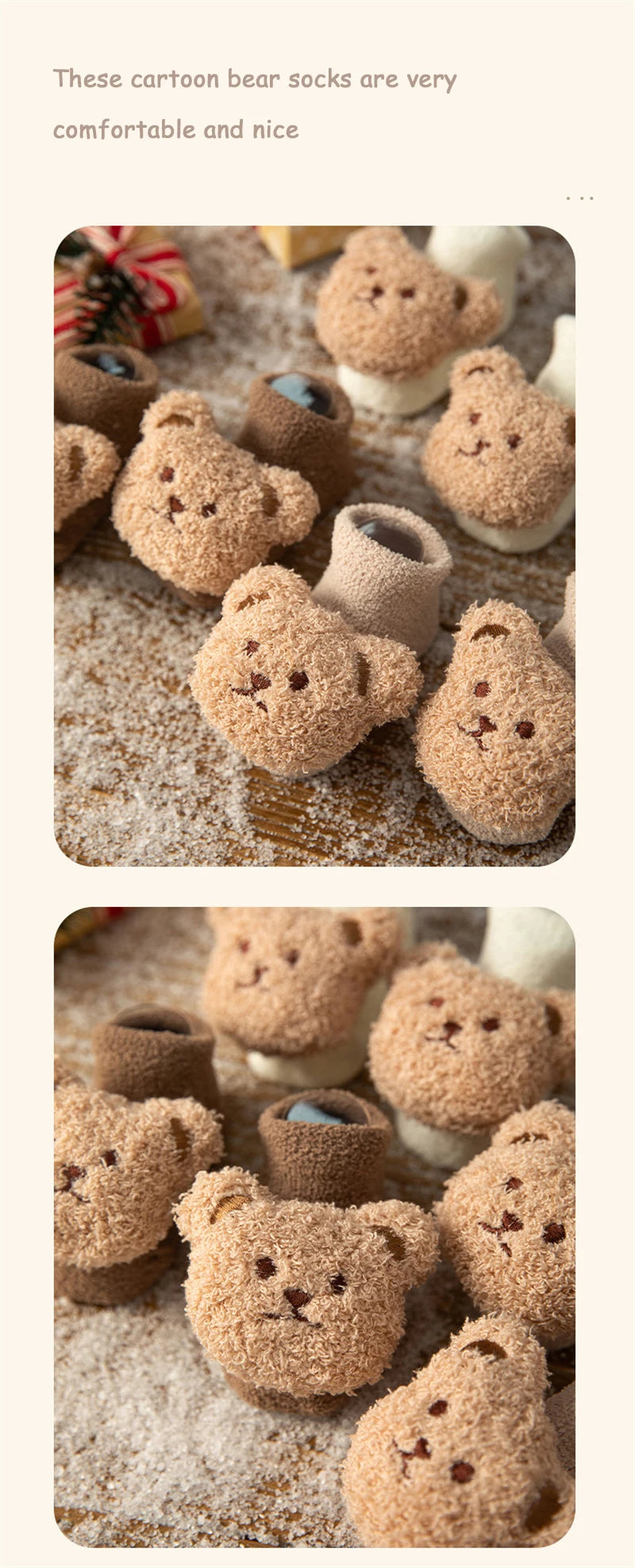 Cute Animal Baby Floor Socks – Warm & Non-Slip