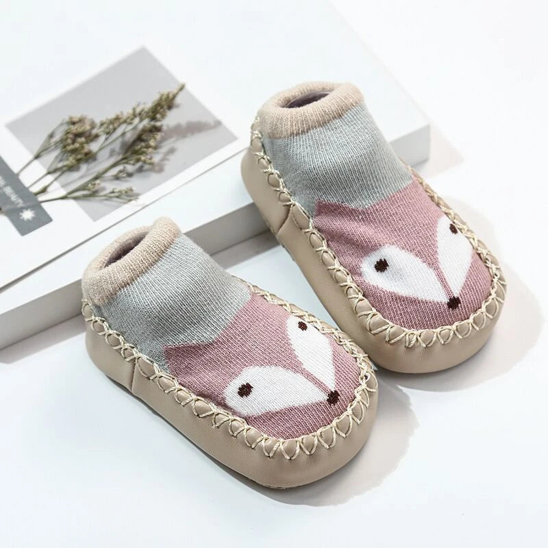Baby Non-Slip Indoor Socks Slippers with Rubber Soles