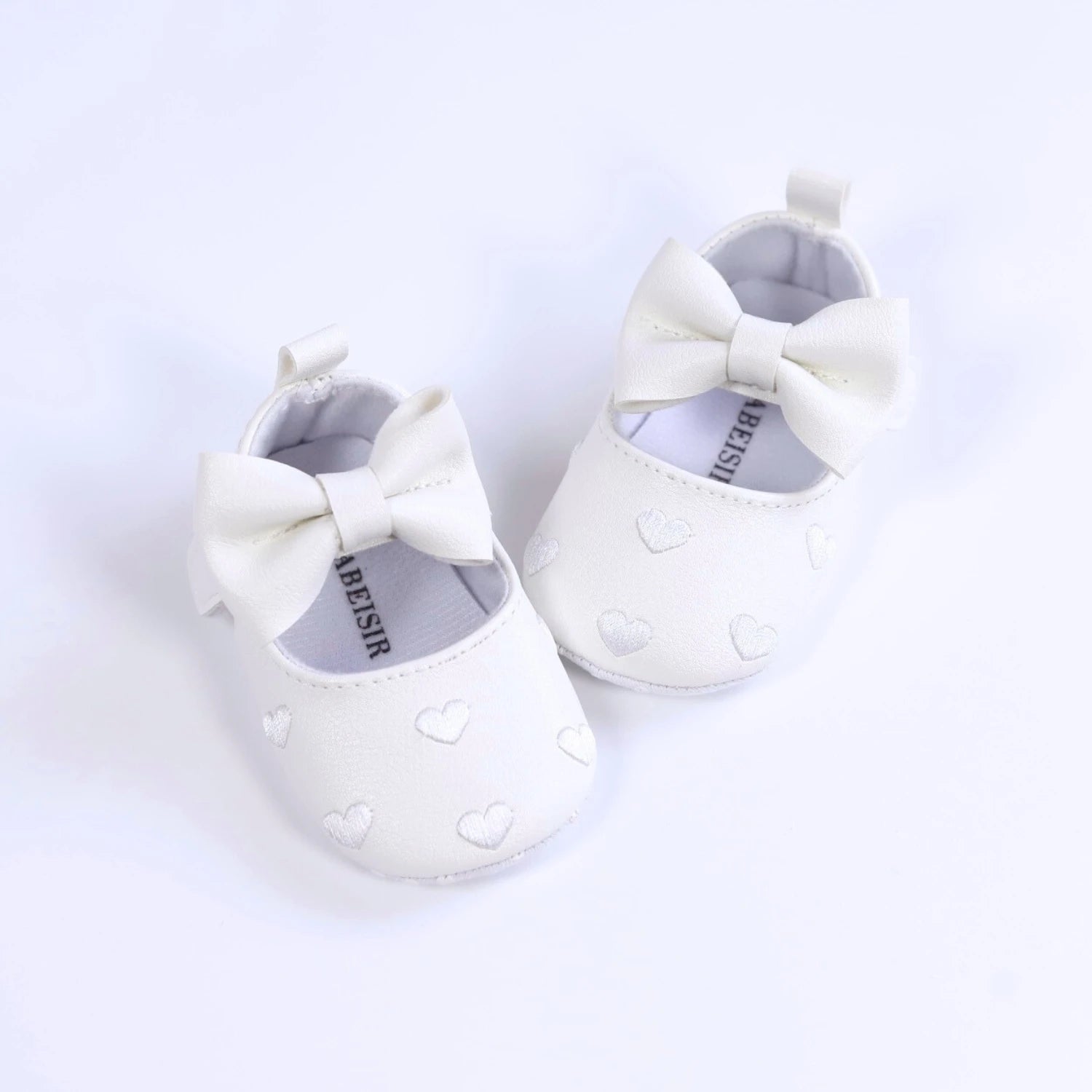 Love Embroidered Baby Girl Shoes – Soft First Step Walkers