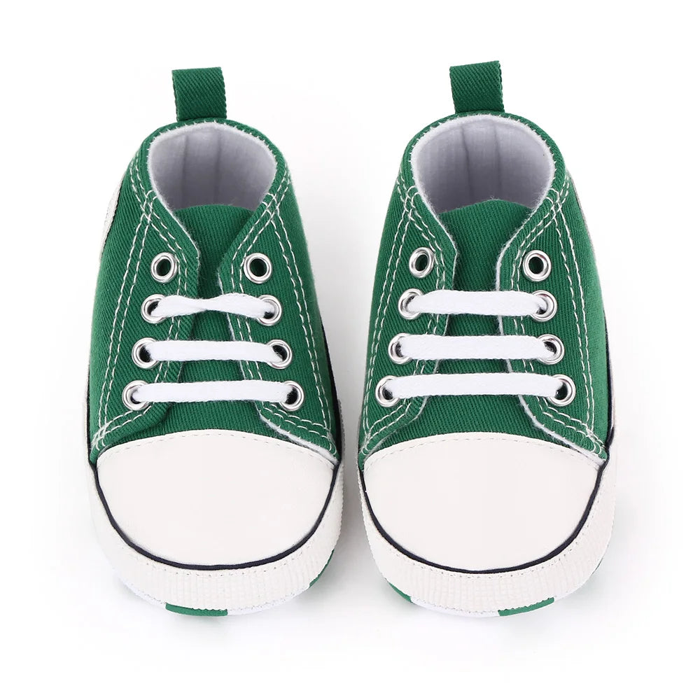 Canvas Baby Sneakers – Soft Sole First Walkers for Boys & Girls