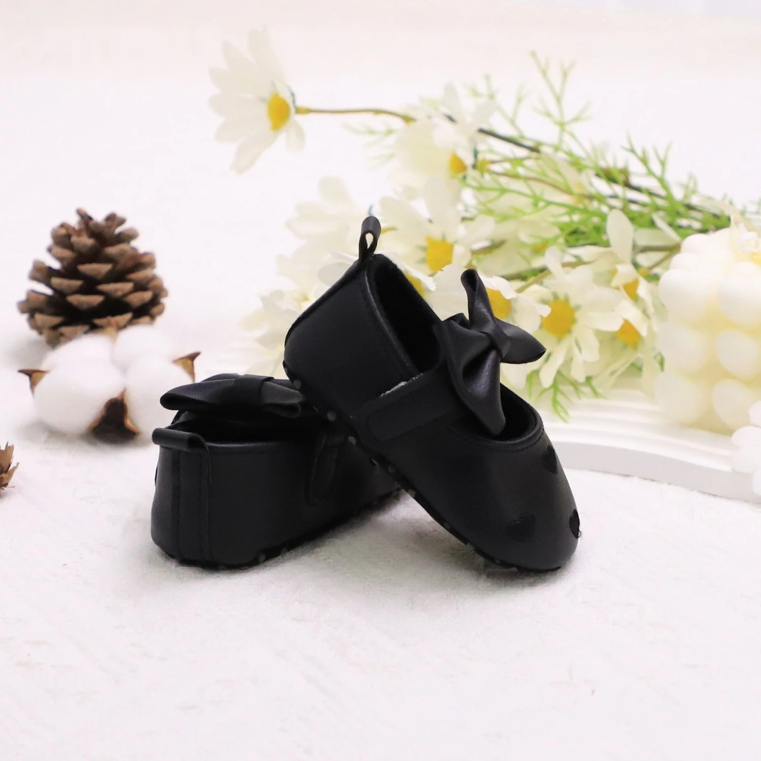 Love Embroidered Baby Girl Shoes – Soft First Step Walkers
