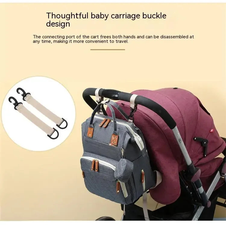 Diaper Bag with Changing Station 3 in 1 Baby Diaper Backpack with Foldable Changing Pad, Large Travel Back Pack for Girl Boy
