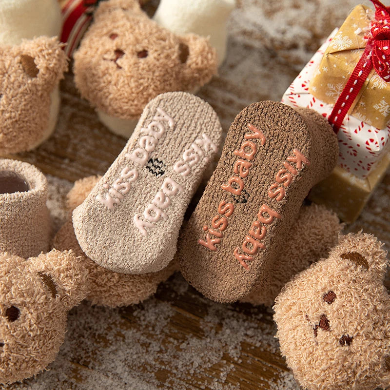 Cute Animal Baby Floor Socks – Warm & Non-Slip