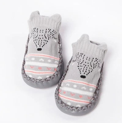 Baby Non-Slip Indoor Socks Slippers with Rubber Soles