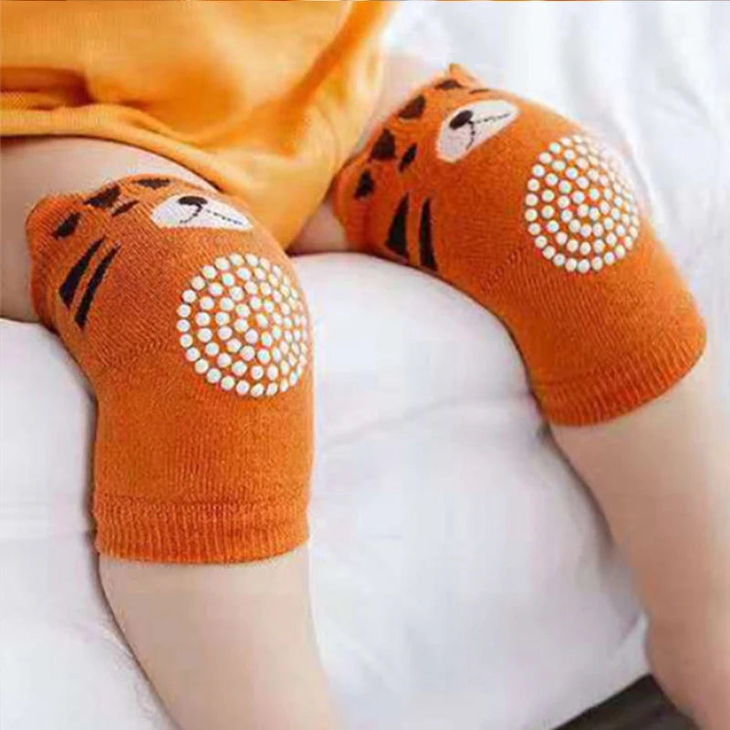 Cotton Baby Knee Pads – Anti-Slip Crawling Protection (0–3 Years)