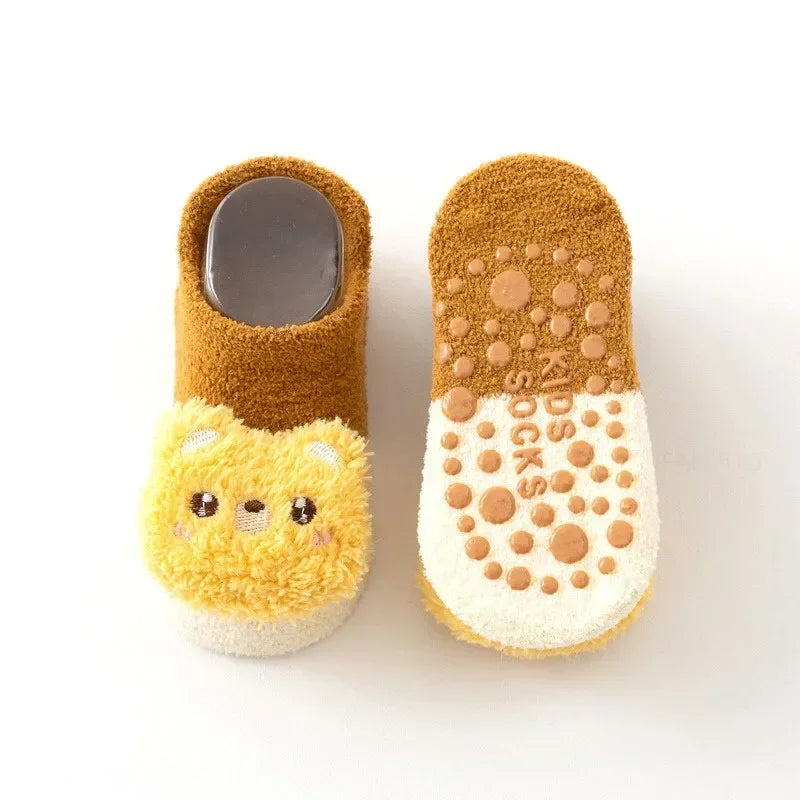 Cute Animal Baby Floor Socks – Warm & Non-Slip