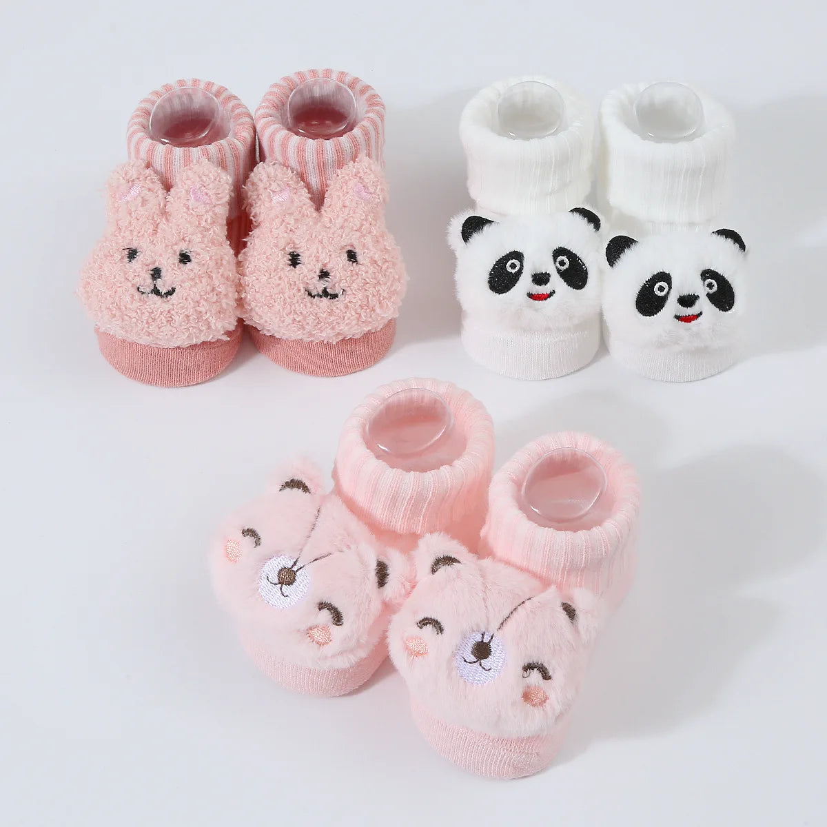Cute Knitted Cartoon Baby Socks – Newborn Prewalker (Unisex)