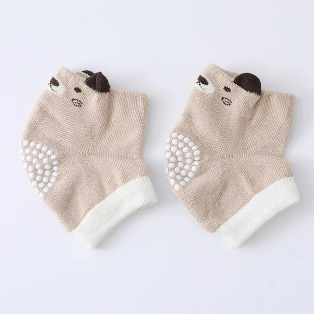 Cotton Baby Knee Pads – Anti-Slip Crawling Protection (0–3 Years)