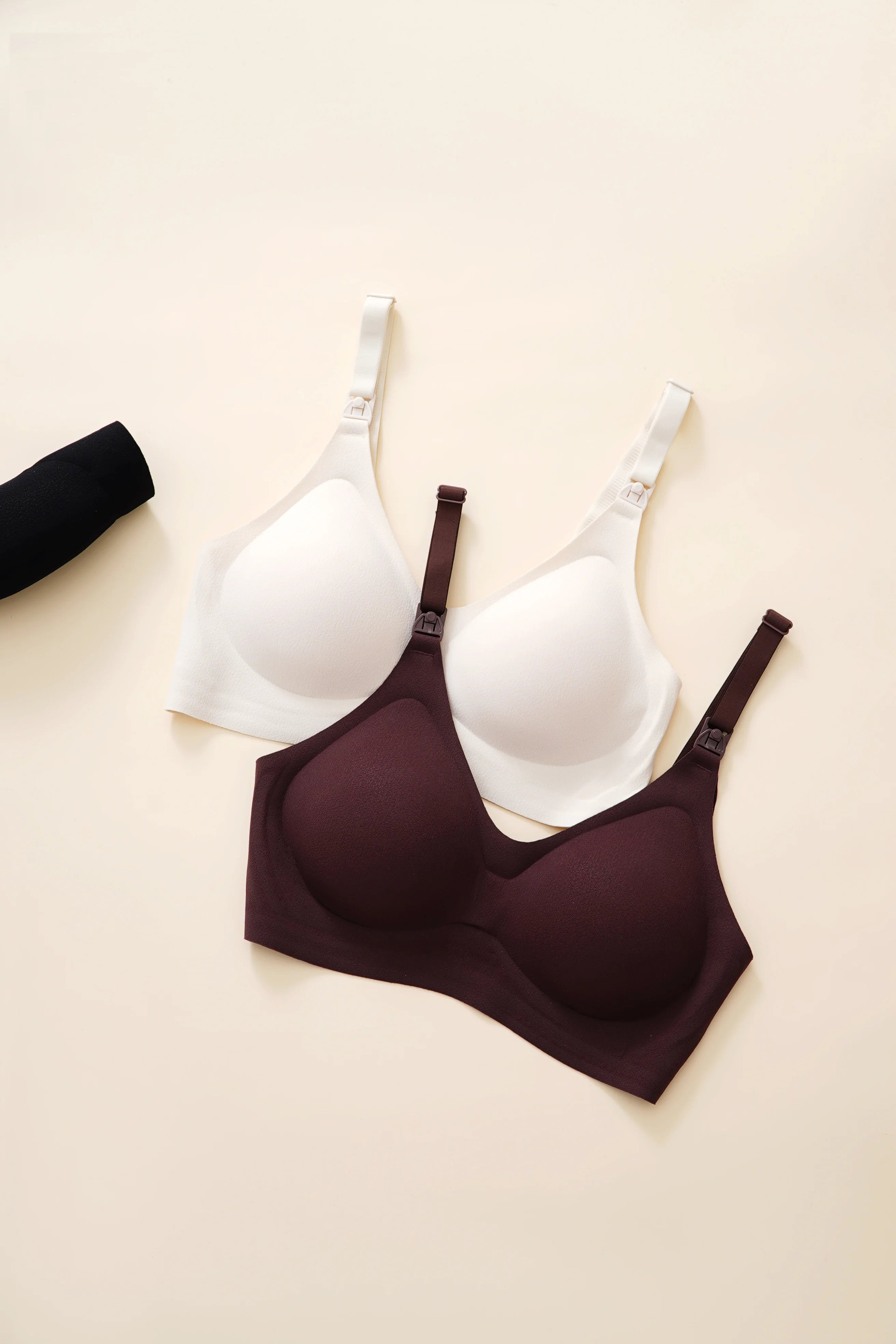 Pregnant Women'S Non Steel Ring Underwear With Front Opening Buckle For Comfortable Breathable Fit Solid Color Nursing Underwear