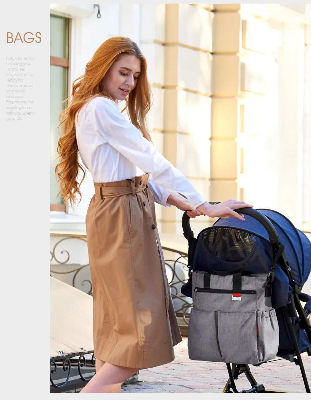 Fashion Baby Diaper Tote Bag Multifunctional Mommy Nappy Changing Bags Waterproof Mummy Stroller Bag