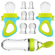 Silicone Baby Squeeze Feeder with Spoon – Food Supplement Bottle
