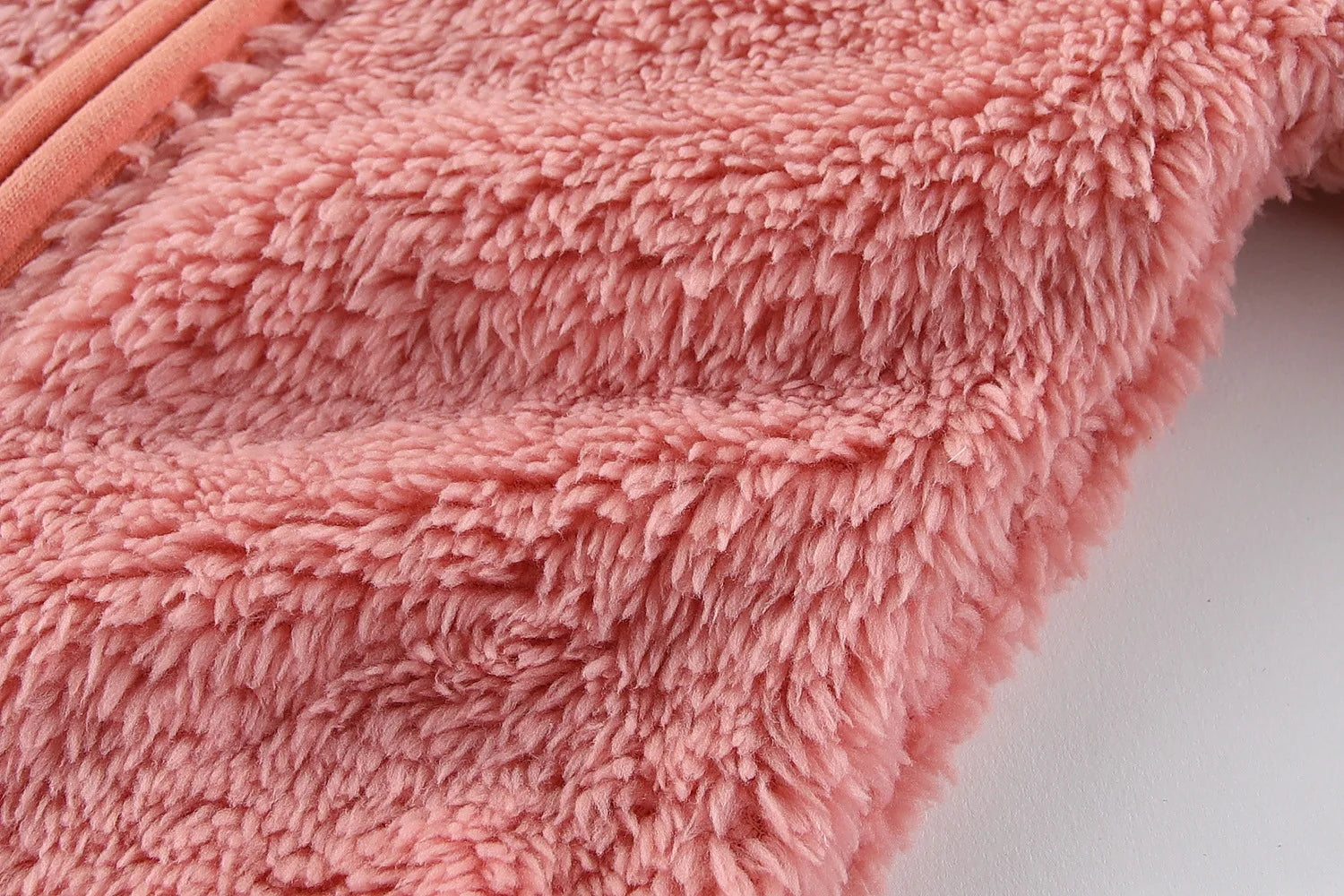 Spring and Autumn Children's Fleece Coat Baby Bear Ears Long Sleeve Warm Jacket 0-3 Years Old Child Clothing