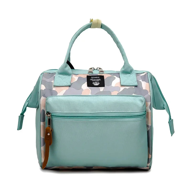 Fashion Small Mommy Bag One Shoulder Messenger Bag Multifunctional Mommy Handbag Storage Bag Mother Baby Storage Bag Women's Bag