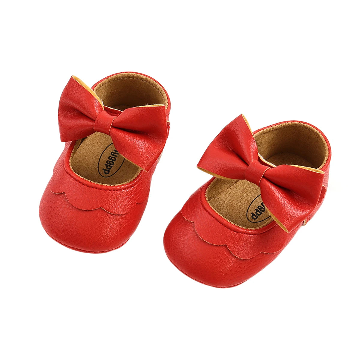 Baby Girl Bowknot Flat Shoes – Soft Sole First Walkers