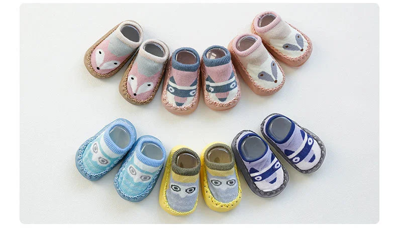 Baby Non-Slip Indoor Socks Slippers with Rubber Soles