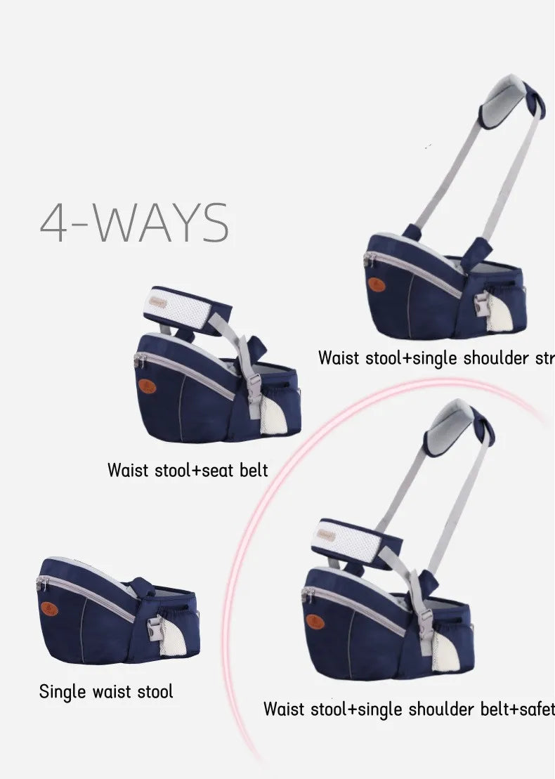 Stylish Multi-Function Hip Seat Baby Carrier – Breathable Design