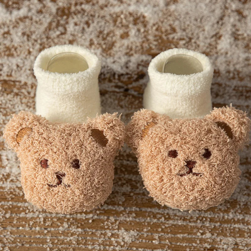 Cute Animal Baby Floor Socks – Warm & Non-Slip