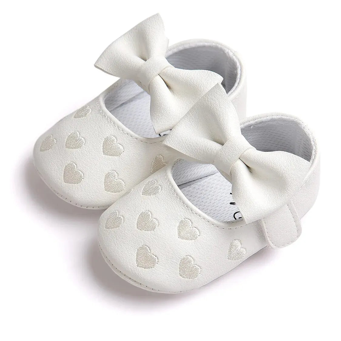 Meckior Baby Girl Dress Shoes – Bow-Knot Soft Sole Walkers
